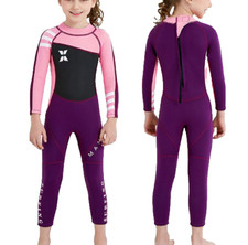 Dive Sail Girls' Full Wetsuit 2.5mm SCR Neoprene Diving Suit Thermal Warm UPF50 