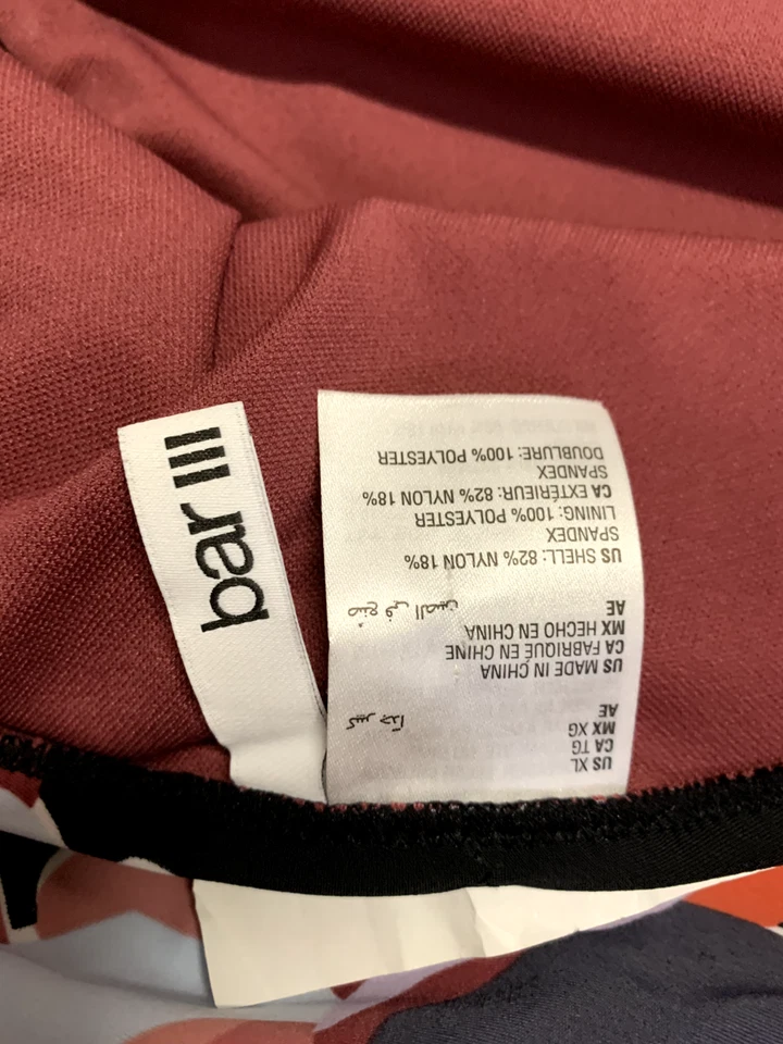 Bar III Shirred Side Hipster Bikini Bottom Swimsuit Floral Multi XL NEW - Image 3 of 3