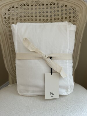 Banana Republic Home Lofty 100% Silk STANDARD Shams (2) Oyster NWT OPEN BOX