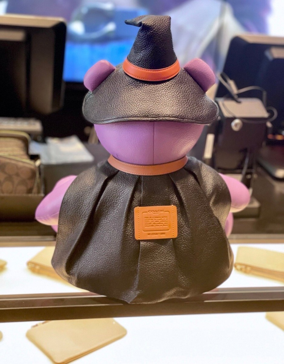NWT Coach Halloween Collection Witch purple Bear 6086 $600