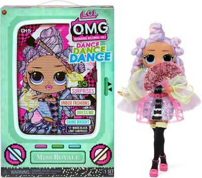 L.O.L. Surprise O.M.G. Dance Miss Royale Doll 15 Surprises NEW