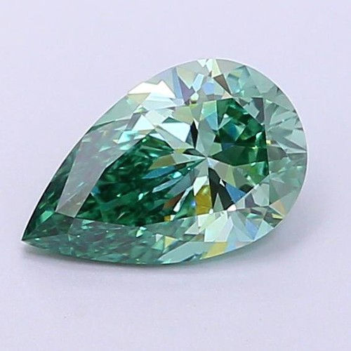 1 CT Green Pear Lab Grown Diamond For Engagement Ring - IGI Certified - Picture 4 of 4