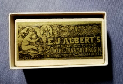 Kolophonium Geige  E.J. Albert's Orchester Solo Rosin Streichinstrument Violine