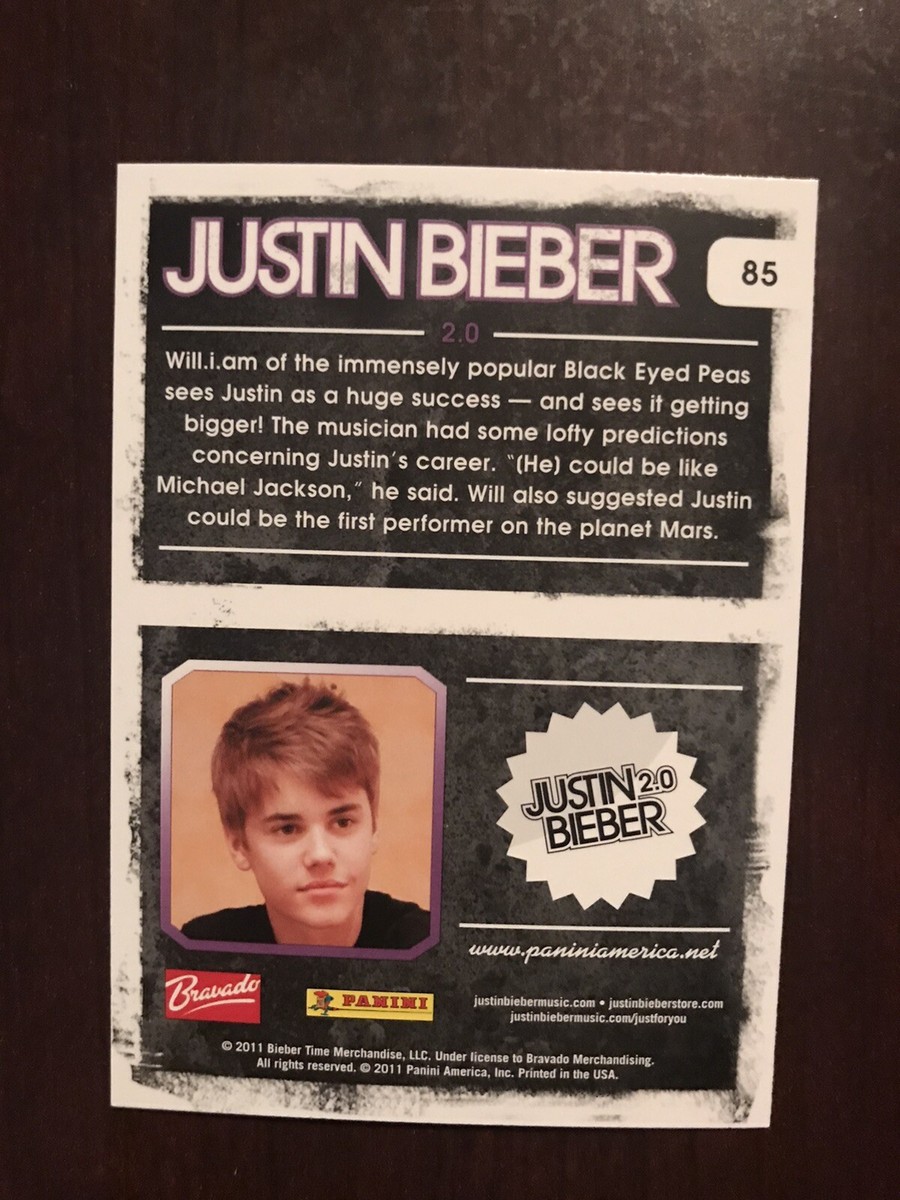 2011 Justin Bieber 2.0 #85 - Will.i.am of the Immensely Popular | eBay
