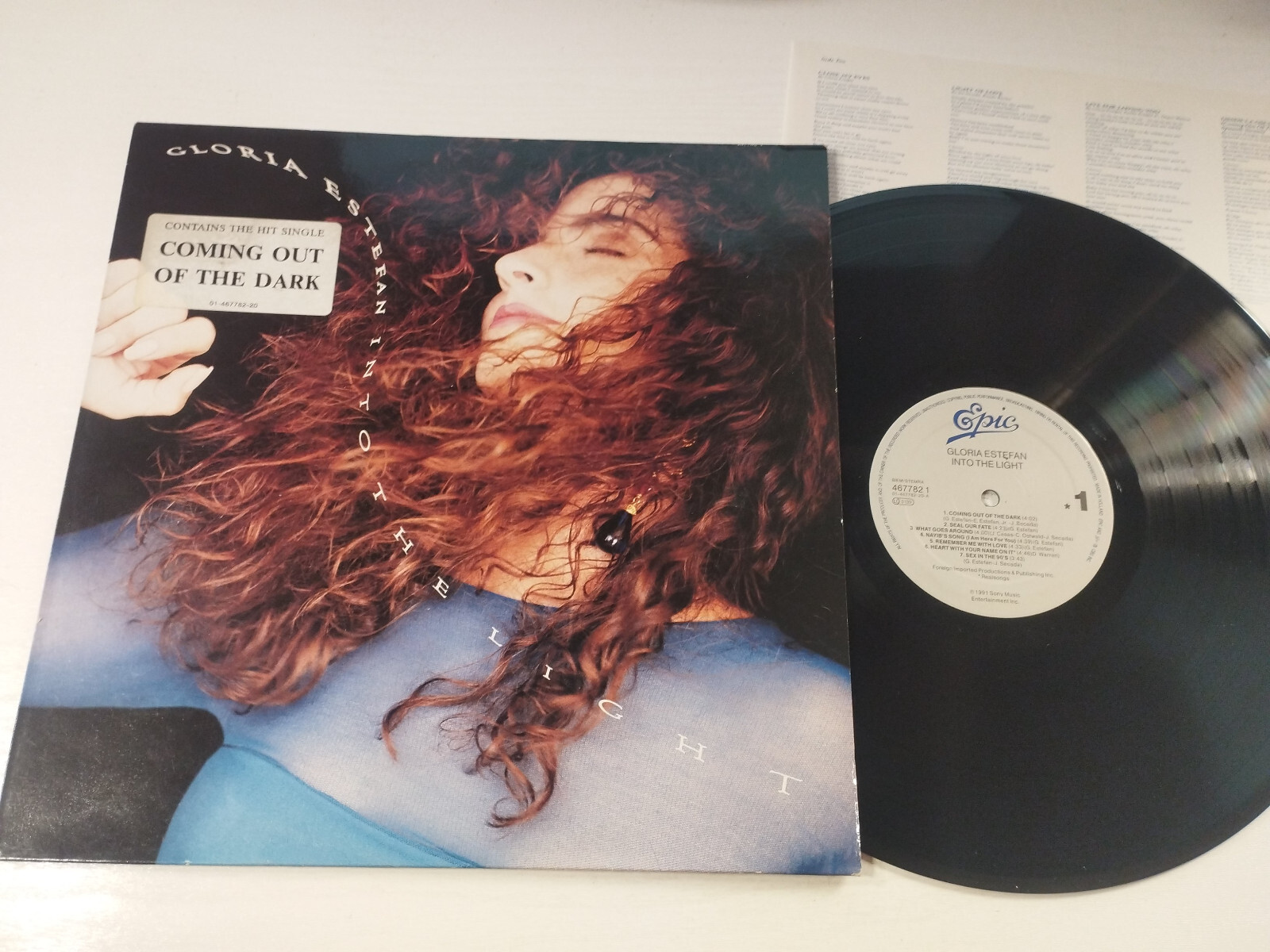 Gloria Estefan Into The Light 1991 Epic 4677821 Holland - LP Vinyl 12"" VG/VG 4T