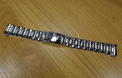 BREITLING 18 mm Stahlband ''gerade Endlinks'' CA poliert satiniert Armband Band