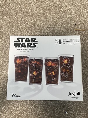 Star Wars Striking Sketch Collection Limited Edition Drinking Glasses