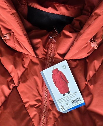 MONDETTA WOMEN OUTDOOR PROJECT QUILTED PARKA TERRACOTTA JACKET L NWT - Picture 6 of 9
