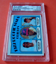 1972 topps #474 ORIOLES ROOKIES Don BAYLOR psa 9 oc Baltimore ORIOLES