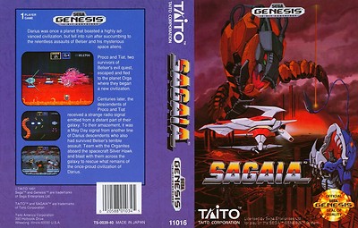 Darius II Sagaia Genesis Japan NTSC NTSC-J Box Art Case Only | eBay