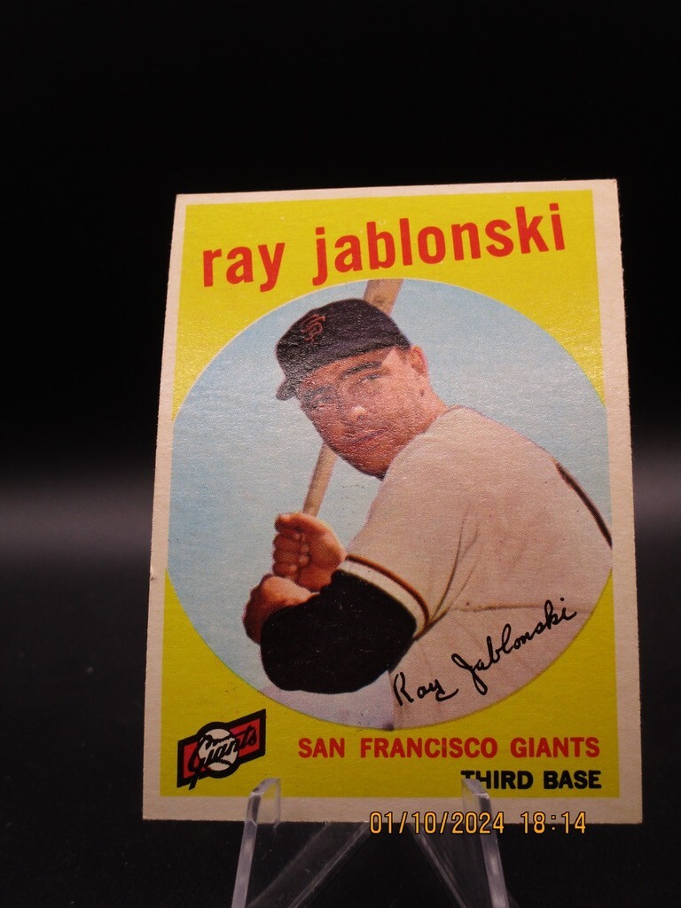 1959 Topps Ray Jablonski #342 San Francisco Giants   - Legendsonmain