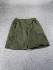 The North Face Shorts Mens Small Dark Green Nylon Cargo Trail Hiking