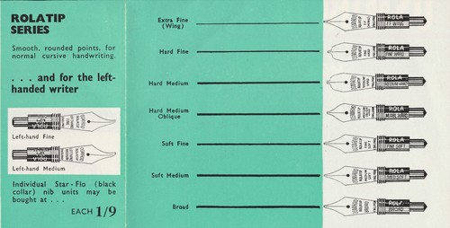NOS New Osmiroid 65 75 Star-Flo Rola Medium Soft Rolatip Screw In Nib - Picture 8 of 9