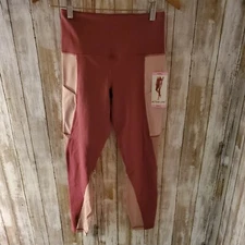NWT Legging ACTIVE LIFE MAUVE  rose SIZE SMALL MESH Panel Workout Gym
