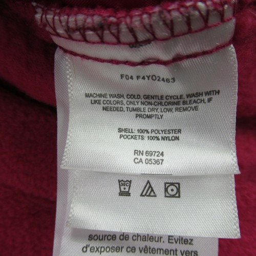 Columbia Jacket Youth Large Long Sleeve Fleece Pink Full Zip Pockets 1 - Picture 10 of 10