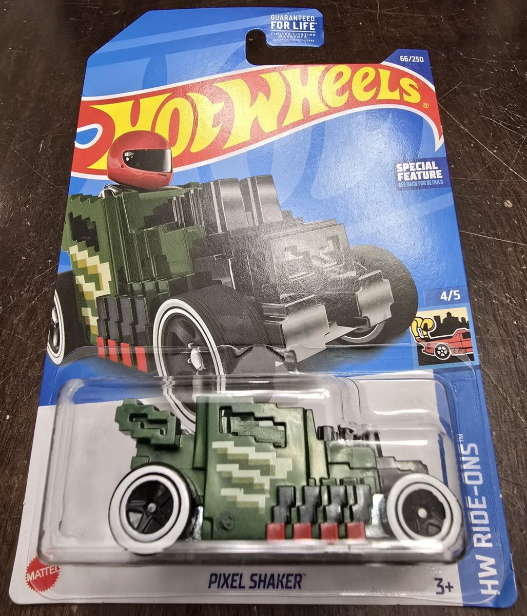 Hot Wheels 2022 Treasure Hunt Pixel Shaker Green HW Ride-Ons #4/5 - Main Image