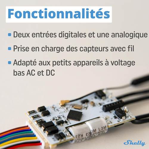Shelly plus Uni | Smart Wi-Fi and Bluetooth Operated Module with Dry Contacts... - Picture 3 of 12