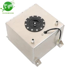 5 Gallon Aluminum Racing/street Fuel Cell Gas Tank& Level Sender Drift/Polished