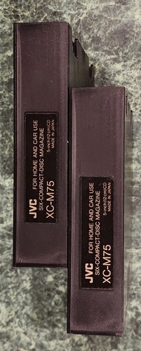 Qty Of 2 JVC XC-M75 6 CD Compact Disc Magazine Cartridge - For Home & Car - Picture 2 of 5