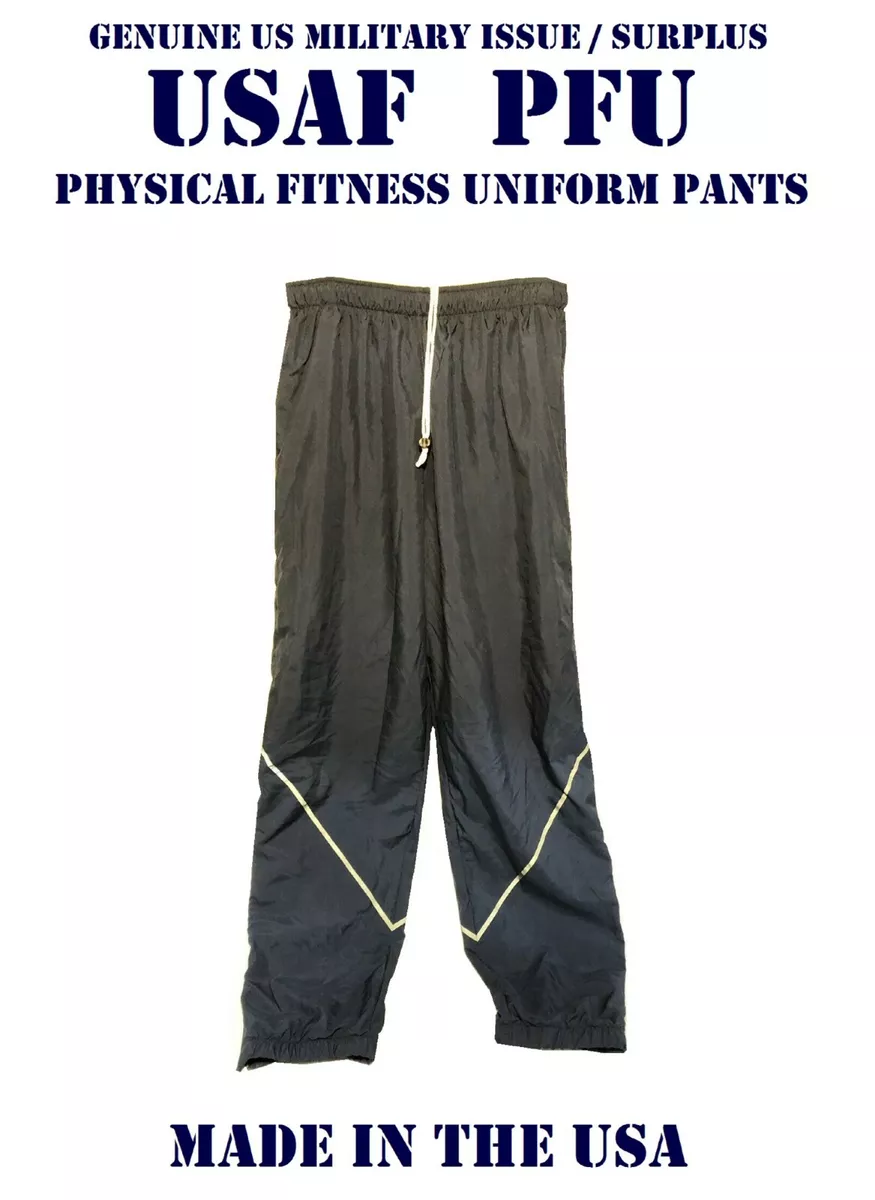 SMALL US AIR FORCE USAF PHYSICAL FITNESS UNIFORM PANTS PTU PT WIND RUNNING  LN