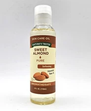 Natures Truth Aromatherapy Pure Unscented Base Oil Sweet Almond 4 oz