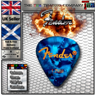 Fender Gitarren-Plektren/Gitarrenplektren - 1,20 mm - für Akustik/Elektro/Bass - UK-Verkäufer