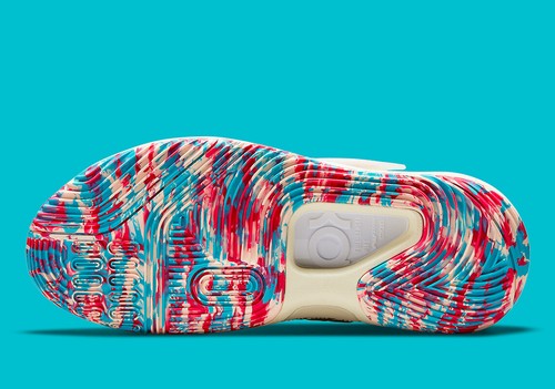 Nike KD14 Cashmere/Multi-Color White Miami Teal CW3935-700 Men Shoe Size 9.5 - Picture 6 of 9