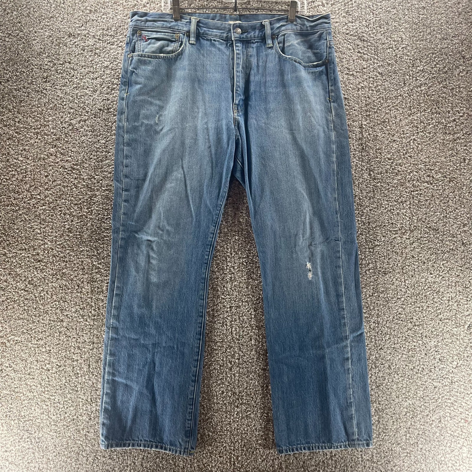 Polo Ralph Lauren Jeans Adult 36x30 Blue Denim Pants Vintage 67 Cotton Pony Mens