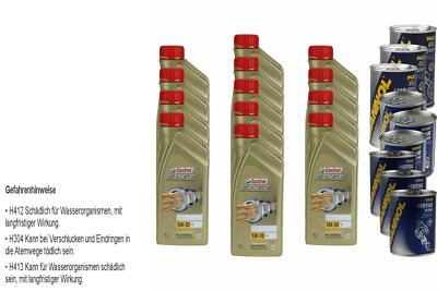 13L Castrol EDGE Titanium FST 5W-30 LL 3xLeak-Stop+Motor Doctor+Motor Flush
