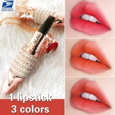 3 color in 1 Waterproof Long Lasting Pearl Necklace Matte Lipstick Lip Gloss