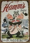 Vintage Style Hamm's Beer Minnesota Twins Metal Sign Retro Bar Decor