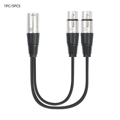 Für Musikliebhaber 3Pin XLR Adapter vergoldete Anschlüsse für Audiokomponente