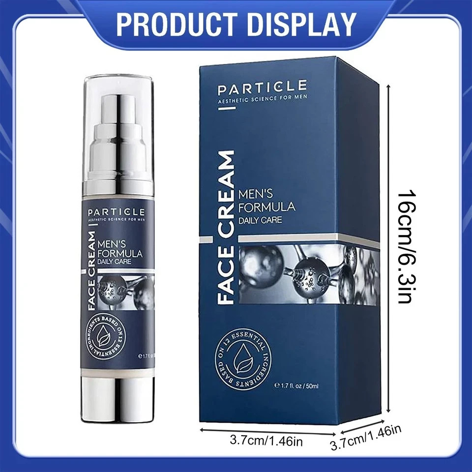 Particle Face Cream for Men 6 in 1 anti aging cream fights eye bags dark spots