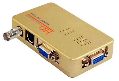 Analog BNC RCA S-Video To VGA Video Scaler PIP Support For CCTV Cam DVR