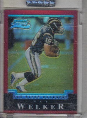 2004 Bowman Chrome Red Refractor Wes Welker #179 Rookie RC  Factory Sealed! 