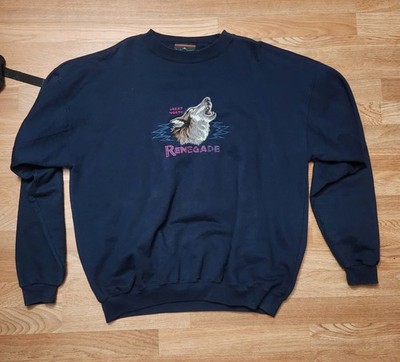 VTG 90s Head Water Wolf Crewneck Sweater