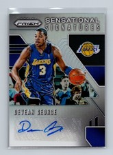 2019-20 Panini Prizm #SS-DGR Devean George Sensational Signatures Prizms Silver