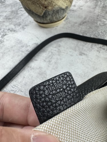 Gucci Soho Disco Shoulder Interlocking Mini Black Crossbody Genuine Leather Bag - Picture 11 of 14