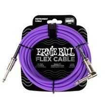 Ernie Ball Flex Instrument Cable Straight/Angle 20ft - Purple 20ft,