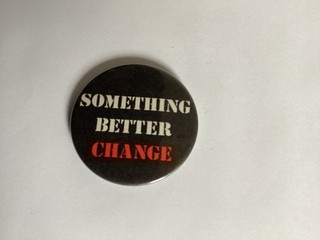 Original Vintage Metal The Stranglers Something Better Change Pin Badge Punk VGC