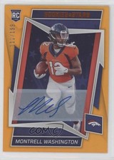 2022 Panini Rookies & Stars Orange Signatures /199 Montrell Washington Auto 0eo6