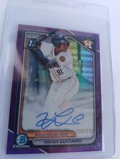 2024 Bowman Chrome Prospects 1st Waner Luciano #CPA-WL Purple Refractor Auto/250