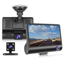 Car Camera Driving Record 4in Screen Dash Cam 1080P G Sensor 170 Wide Angle