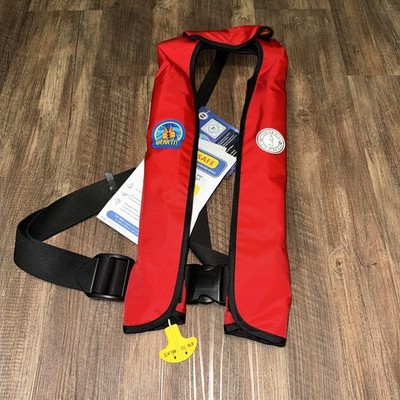 Mustang Survival Manual Inflatable Life Best Model# MD3003 TYPE V RED, New