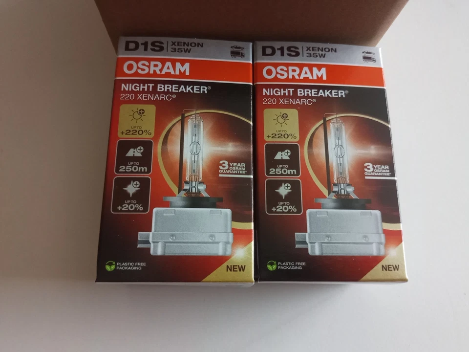 2x Osram XENARC NIGHT BREAKER 220, D1S, +220% mehr Helligkeit, Xenon - Bild 1 von 2
