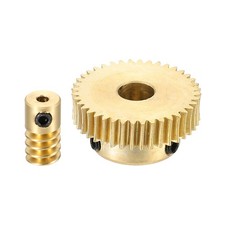 Worm Gear Set 0.5 Module 1:40 Reduction Rate(Gear-6mm Bore, Rod 2mm Bore)