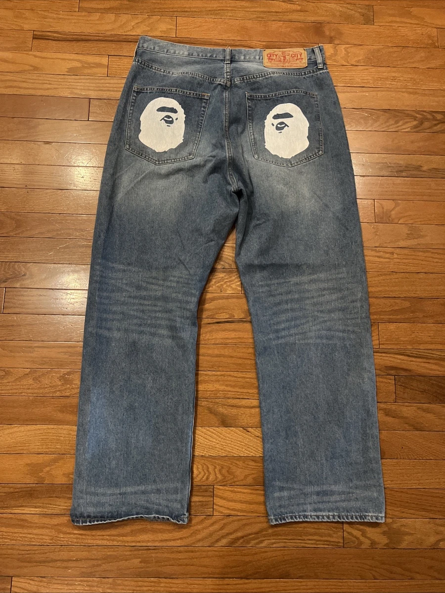 A Bathing Ape Denim Jeans for Men for sale | eBay