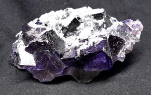 3" SELENITE on Musquiz FLUORITE from Mun. de Melchor Muzquiz, Coahuila, Mexico