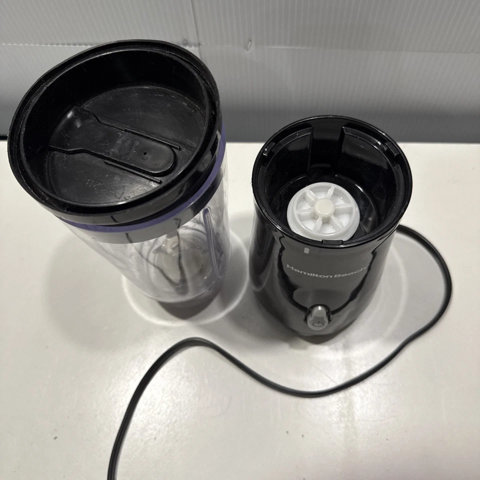 Mini licuadora Hamilton Beach batidora proteína viaje bebida congelada negra Foto 2 de 4