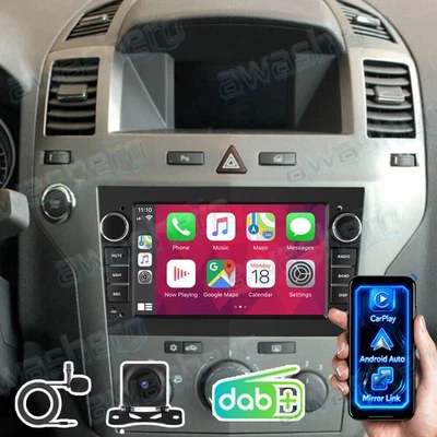AWASHERO DAB+ 64GB Carplay Android 15 Autoradio GPS Für Astra H Opel Zafira B Corsa D KAM